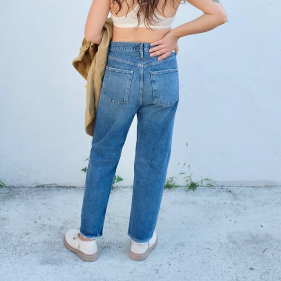 AGOLDE Women's 90's Jeans- High Waisted Straight Leg Jeans- Size 25 - Picture 4 of 15